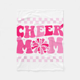 Cheer Mum Cheerleading Cheerleader Mama Women Chee Fleece Blanket