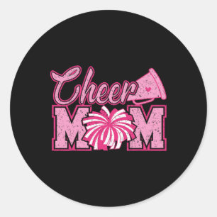 Cheer Mum Classic Round Sticker