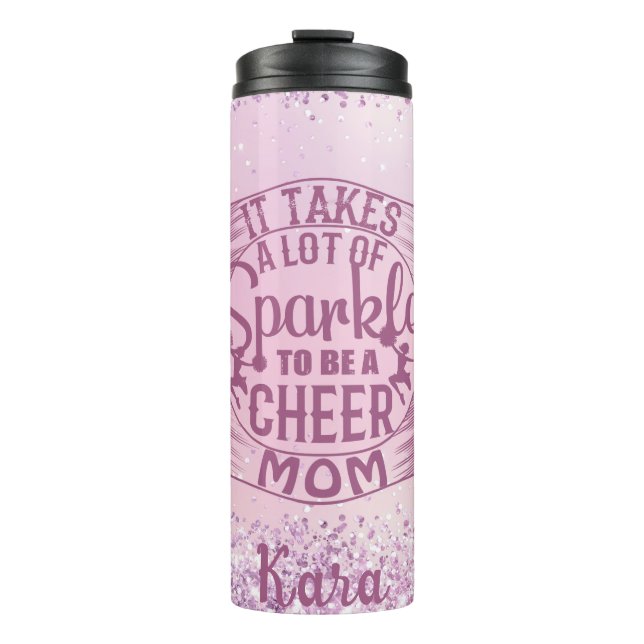 Cheer Mum Custom Thermal Tumbler (Front)