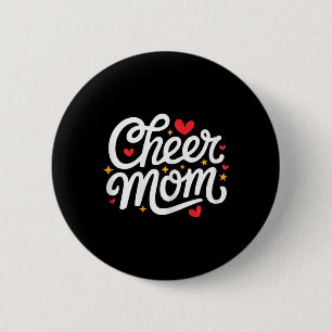 Cheer Mum Cute Cheerleading Mother 6 Cm Round Badge