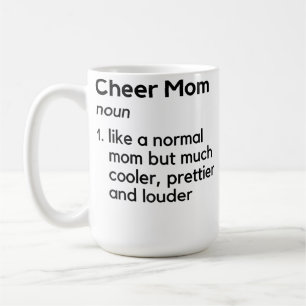 Cheer Mum Definition Cheerleading White Coffee Mug
