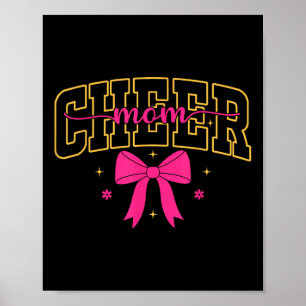 Cheer Mum Football Cheerleader Mother Mama Funny M Poster