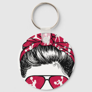 Cheer Mum Footll Cheerleading Game Day Touchdown S Key Ring