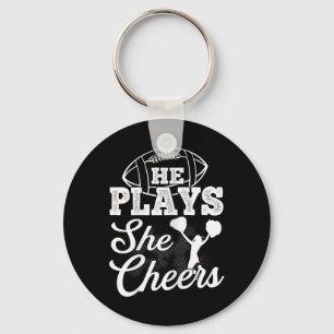 Cheer Mum Footll Son Cheerleading Daugher Cheer Key Ring