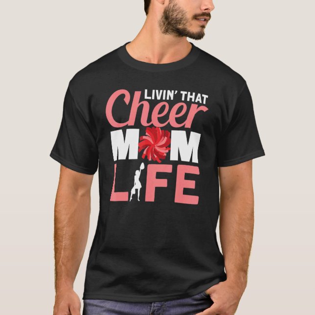 Cheer Mum For Cheering Squad T-Shirt (Front)