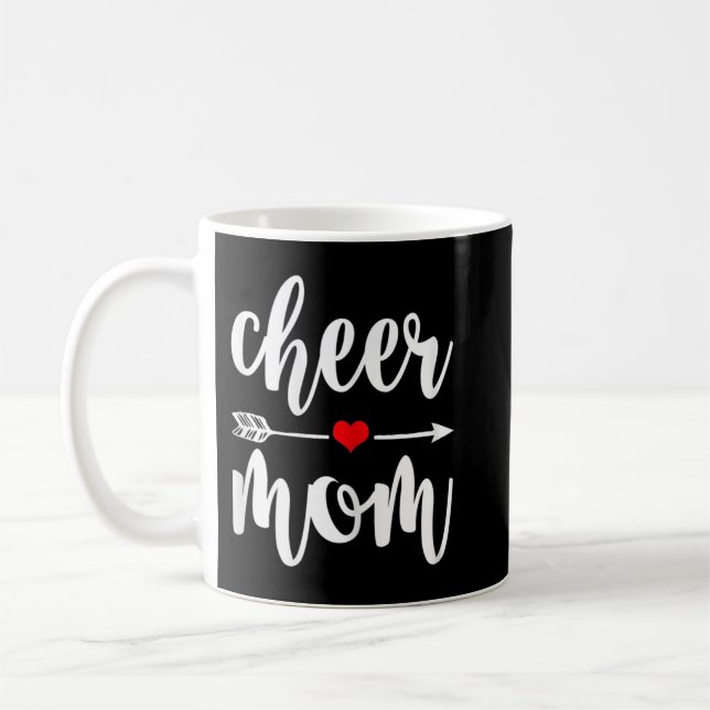 Cheer Mum Great Mother Cheerleader Gift Coffee Mug (Left)
