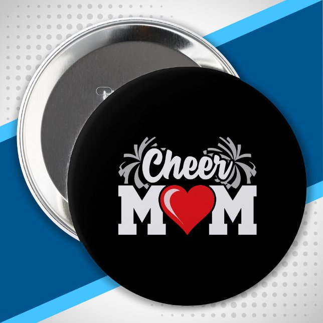 Cheer Mum - High School Cheerleader - Cheerleading 10 Cm Round Badge (Creator Uploaded)
