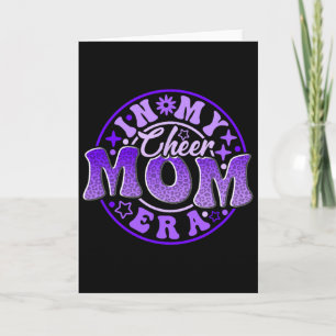 Cheer Mum In Her Purple Era Best Cheerleading Moth Card