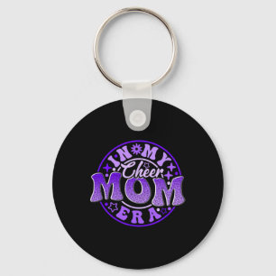 Cheer Mum In Her Purple Era Best Cheerleading Moth Key Ring