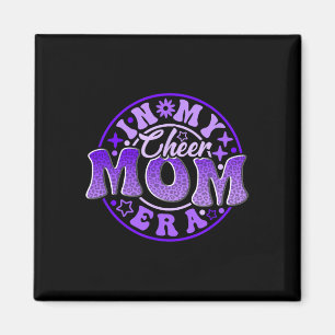 Cheer Mum In Her Purple Era Best Cheerleading Moth Magnet