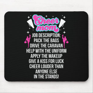 Cheer Mum Job Description Cheer Mama Of A Cheerlea Mouse Pad