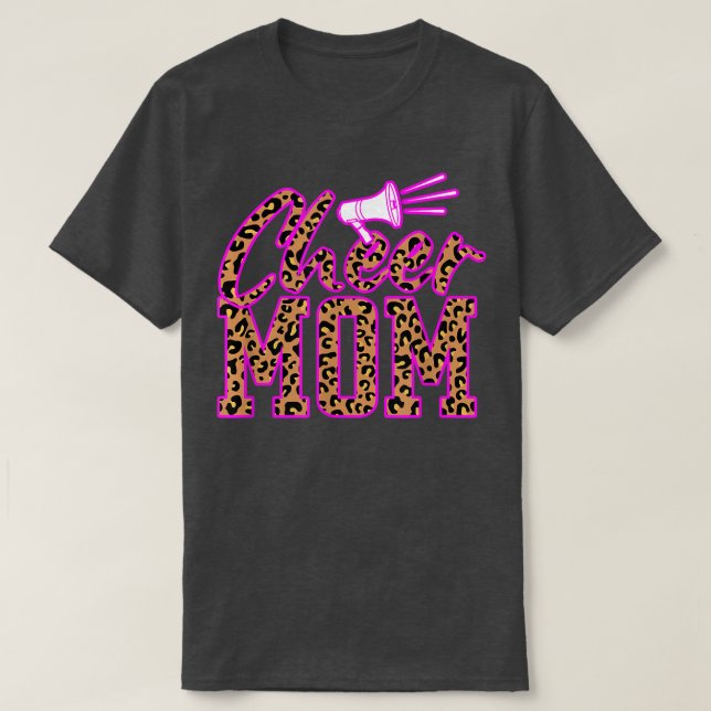 Cheer Mum Leopard  Cheer Mum Leopard  T-Shirt (Design Front)