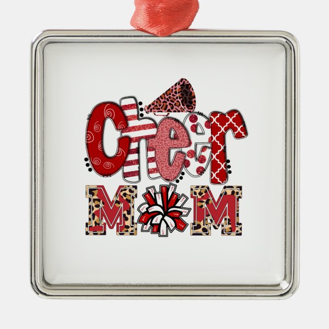 Cheer Mum Metal Ornament (Front)