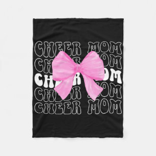 Cheer Mum Of A Cheerleader Mama Cheerleading Mum C Fleece Blanket