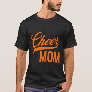 Cheer Mum Orange And Black Cheerleading Matching P T-Shirt