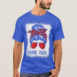 Cheer Mum Proud Cheerleading Bleached Cheer Mum Me T-Shirt