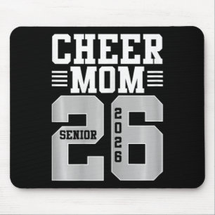 Cheer Mum Senior 2026 Cheerleaders Graduation Moth Mouse Pad