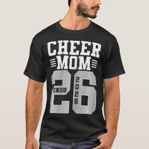 Cheer Mum Senior 2026 Cheerleaders Graduation Moth T-Shirt