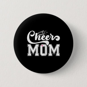 Cheer Mum Shirt Cheerleader Cheerleading Women Mot 6 Cm Round Badge