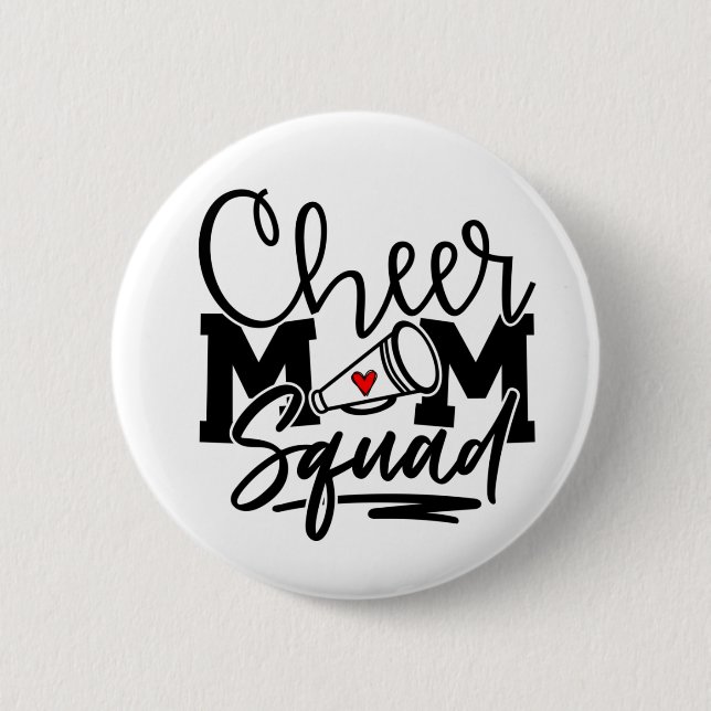 Cheer Mum Squad 6 Cm Round Badge (Front)