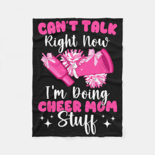 Cheer Mum Stuff Cheerleading Mum Of A Cheerleader  Fleece Blanket