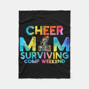 Cheer Mum Surviving Comp Weekend Cheerleading _7  Fleece Blanket