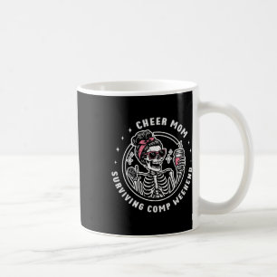 Cheer Mum Surviving Comp Weekend Cheerleading Moth Coffee Mug