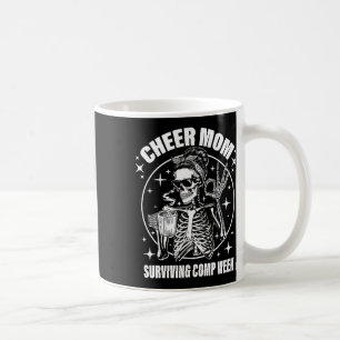Cheer Mum Surviving Comp Weekend Cheerleading Moth Coffee Mug
