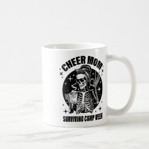Cheer Mum Surviving Comp Weekend Cheerleading Moth Coffee Mug
