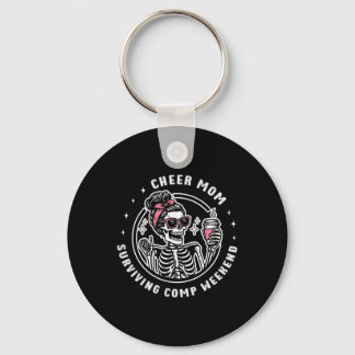 Cheer Mum Surviving Comp Weekend Cheerleading Moth Key Ring