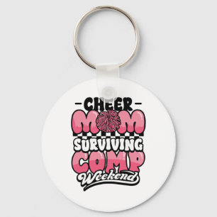 Cheer Mum Surviving Comp Weekend Cheerleading Moth Key Ring