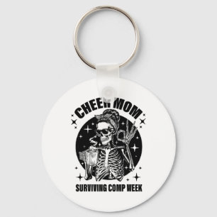 Cheer Mum Surviving Comp Weekend Cheerleading Moth Key Ring