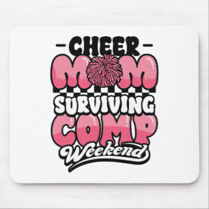 Cheer Mum Surviving Comp Weekend Cheerleading Moth Mouse Pad