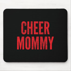 Cheer Mummy Cheerleading Mum Red Matching Parents Mouse Pad