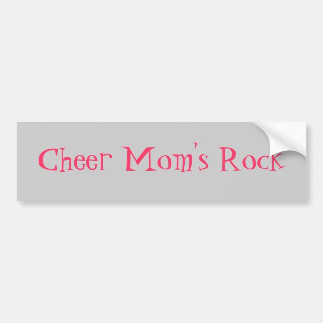 Cheer Mum's Rock Bumper Sticker (Front)