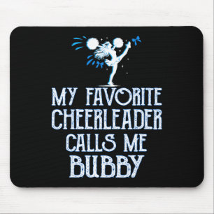 Cheer My Favourite Cheerleader Calls Me Bubby Xmas Mouse Pad