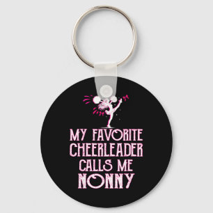 Cheer My Favourite Cheerleader Calls Me Nonny Xmas Key Ring