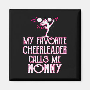 Cheer My Favourite Cheerleader Calls Me Nonny Xmas Magnet