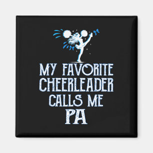 Cheer My Favourite Cheerleader Calls Me Pa Xmas Magnet