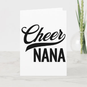 Cheer Nana Cheerleading Matching Family _1 Card