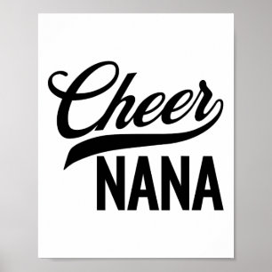 Cheer Nana Cheerleading Matching Family _1  Poster
