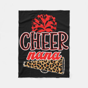 Cheer Nana Cheerleading Nana Of A Cheerleader Nana Fleece Blanket