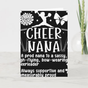 Cheer Nana Definition Cheerleading Nana Cheerleade Card