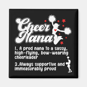 Cheer Nana Definition Cheerleading Nana Cheerleade Magnet