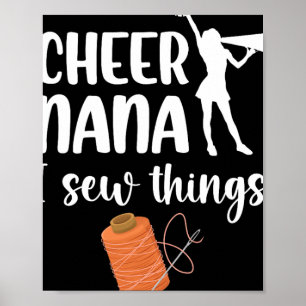 Cheer Nana Funny Cheerleading Nana Of A Cheerleade Poster