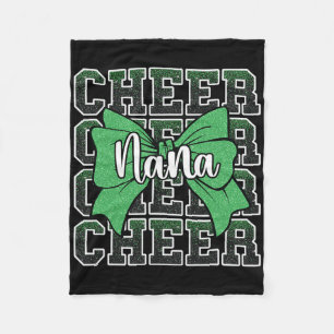 Cheer Nana My Favourite Cheerleader Calls Me Nana Fleece Blanket