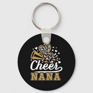 Cheer Nana Of A Cheerleader Nana Grandma Cheerlead Key Ring