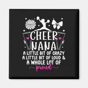 Cheer Nana Proud Grandma Nana Of A Cheerleader Nan Magnet