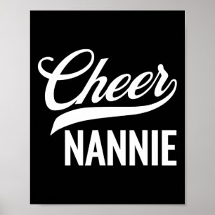 Cheer Nannie Cheerleading Matching Family Poster