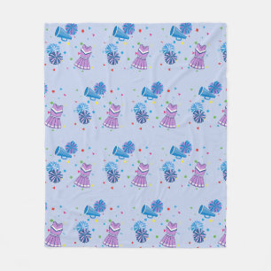 Cheer Pompoms and Confetti Fleece Blanket
